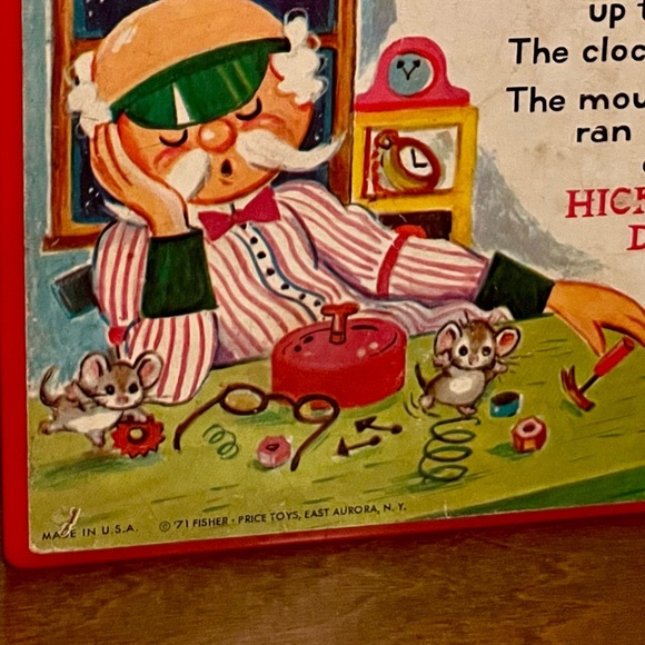 *SOLD* 1971 Fisher Price - Hickory Dickory Dock Toy Clock - Picture 2 of 3
